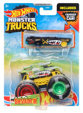 HOT WHEELS MONSTER TRUCK SI MASINUTA METALICA INVADER